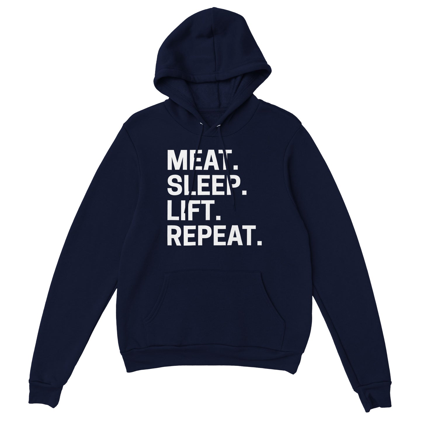 Meat. Sleep. Lift. Repeat. Premium Unisex Pullover Hoodie