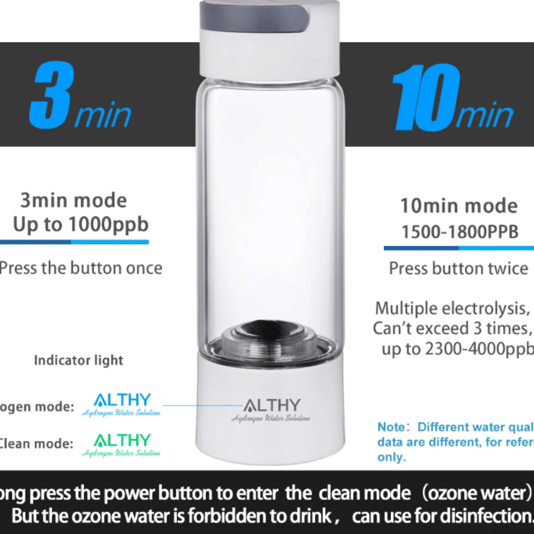 Althy Hydrogen Rich Water Generator Bottle