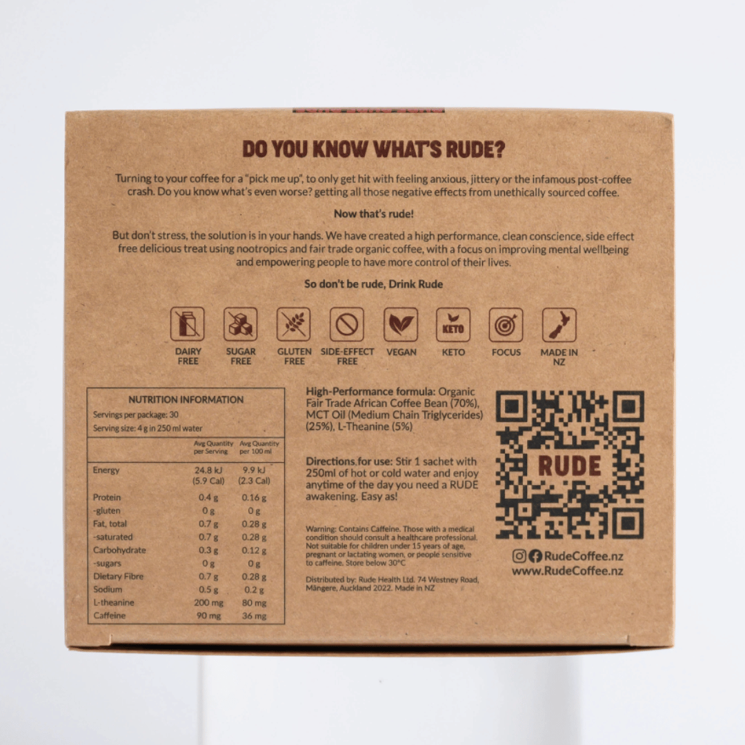 Fair Trade & Organic Nootropic Coffee