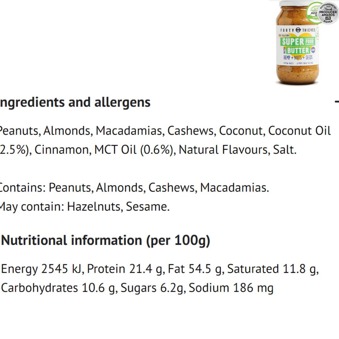 Forty Thieves Keto Nut Butters