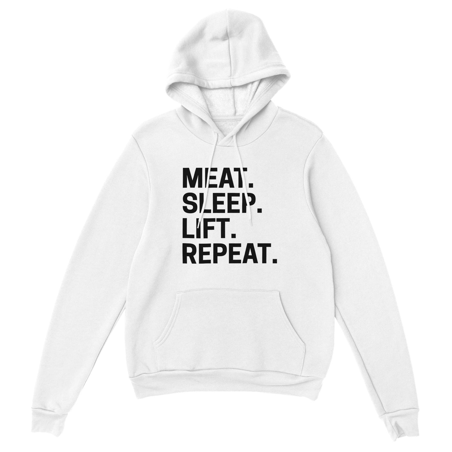 Meat. Sleep. Lift. Repeat. Premium Unisex Pullover Hoodie