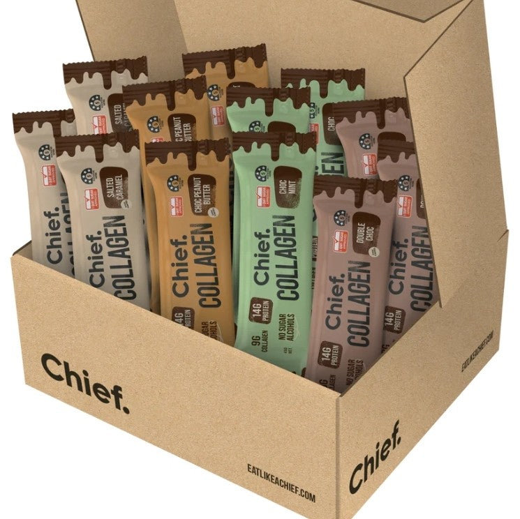 Chief. Nutrition Collagen Protein Bars