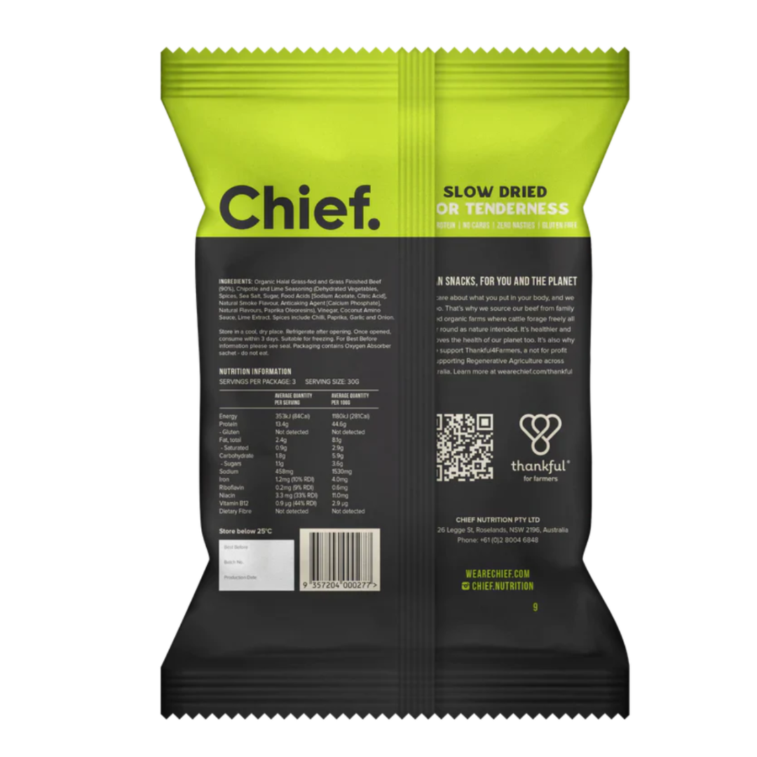 Chief. Nutrition Biltong