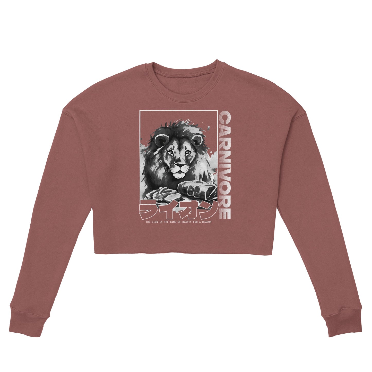The Lion Women's Cropped Sweatshirt