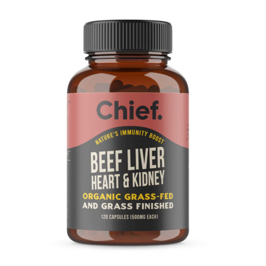 Chief Nutrition Organic Beef Liver, Heart & Kidney Immunity Boost