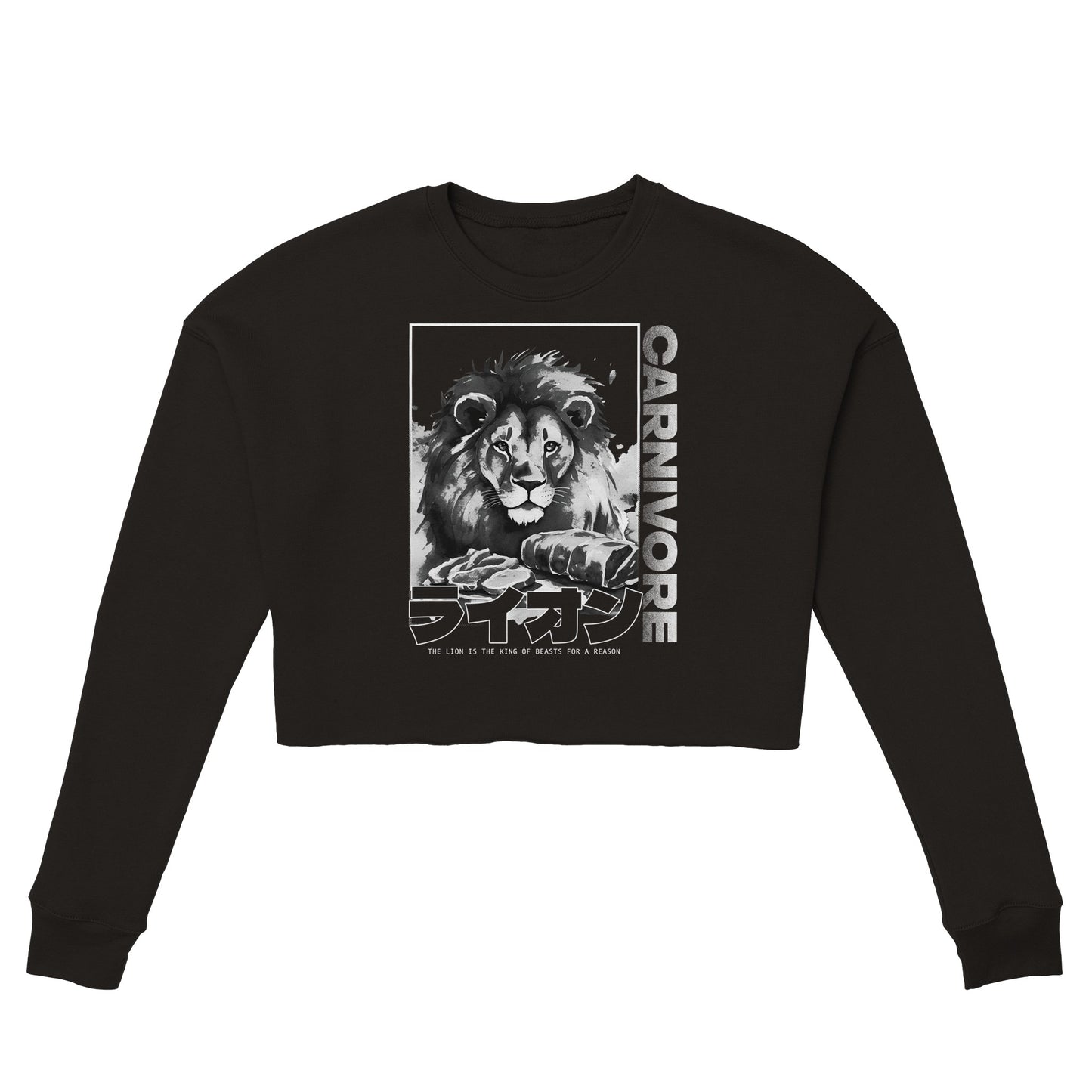 The Lion Women's Cropped Sweatshirt