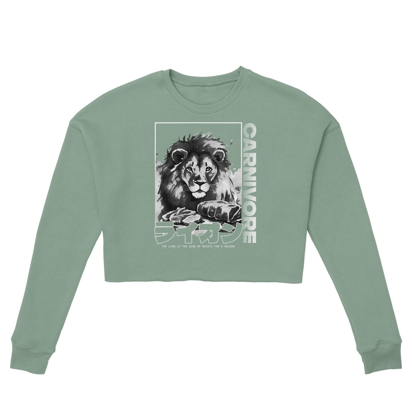 The Lion Women's Cropped Sweatshirt