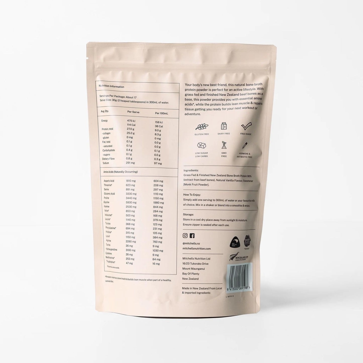 Mitchell's Bone Broth Protein Powders