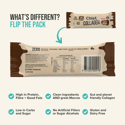 Chief. Nutrition Collagen Protein Bars