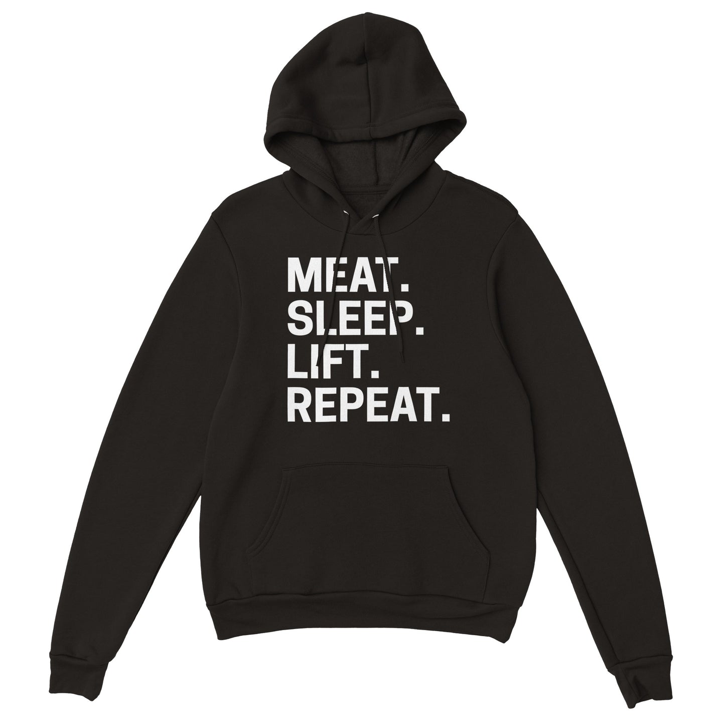 Meat. Sleep. Lift. Repeat. Premium Unisex Pullover Hoodie